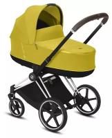 Универсальная коляска Cybex Priam IV 2 в 1, mustard yellow/chrome/brown, цвет шасси: Chrome-Brown