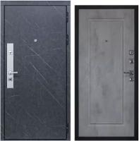 Дверь входная металлическая DIVA ДХ-26 2050x960 Правая Гранит лава оникс - Бетон светлый, тепло-шумоизоляция, антикоррозийная защита для квартиры