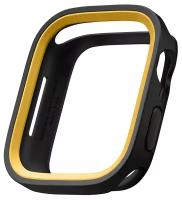 Чехол Elago DUO case для Apple Watch 41/40 мм, черный/желтая рамка