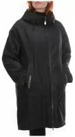 куртка демисезонная, силуэт прямой, карманы, подкладка, размер 48, черный