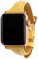 Ремешок T.SHAPE для Apple Watch 38mm&40mm, натуральная кожа, жёлтый