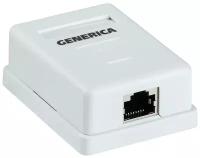 Розетка компьютерная 1-м ОП RJ45 кат.5E FTP GENERICA CS2-1C5EF-12-G