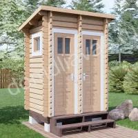 Туалет и душ для дачи деревянный хозблок 2 х1,5 м 