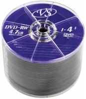 Диски DVD-RW VS 4,7 Gb 4x, комплект 50 шт., Bulk, VSDVDRWB5001