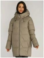 Женская куртка пуховик A PASSION PLAY, зимняя удлиненная SQ69408, цвет хаки, размер 3XL