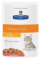 Влажный корм для кошек Hill's Prescription Diet, для лечения МКБ, с лососем 18 шт. х 85 г (кусочки в соусе)