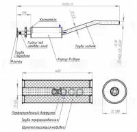 Глушитель (Средняя Часть) Trialli арт. EAM0503