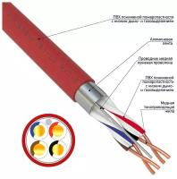 Кабель пожарной сигнализации Rexant 01-4865-1 кпсвэвнг(А)-LS 2x2x0,50мм2 (200 метров), катушка