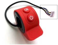 Курок газа с кнопками (красный) для элекросамоката Kugoo HX/HX PRO, Minipro Mi626