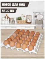 Лоток пластиковый для хранения яиц, 30 ячеек