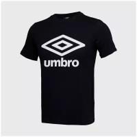 Футболка хлопковая Umbro Large Logo 65352U-060, р-р M, Черный