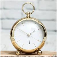 Часы будильник металл Кругляш