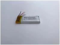 Аккумулятор 3.7v LI-PO 380mAh BW 042040P Battery 3,7 Вольт аккумуляторная батарея 042040 запчасти тюнинг з/ч для смарт планшет 65х22х4