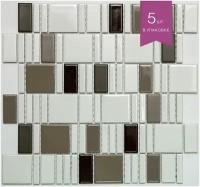 Мозаика керамическая NS mosaic PS2348-12 300x300 чип 23х48 уп 5 шт