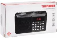 Радиоприемник Telefunken TF-1667, FM+ 87.5 МГц - 108 МГц, MP3, USB, microSD,800 мАч, чёрный