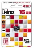 Карта памяти microSDHC Mirex 16 Гб класс 10 UHS-I