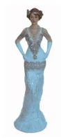 Статуэтка леди/Декоративная статуэтка/Девушка в голубом/Фигура девушки,10х9х33см. FL-39625g BuyHouse