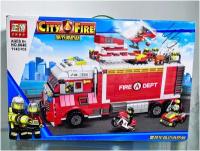 Конструктор ZHBO City Fire 6640 Огромная пожарная машина (1143 детали)