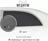 Шторки EscO MEDIUM 85-90% на Lada Granta (2018 - по н.в.) универсал на Задние двери, крепление Клипсы ЭскО /Каркасные автошторки