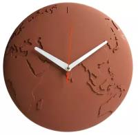 Часы настенные World Wide Waste, коричневые, Qualy, QL10400-BN