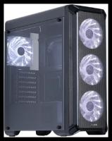 Корпус ATX Zalman I3 черный, с окном, без БП, FAN CONTROLLER, 4x120mm FAN