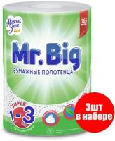 Мягкий знак Полотенца бумажные Mr.BIG 1 рул. (3 шт в наборе)