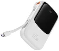 Внешний аккумулятор Baseus Qpow Digital Display quick charging power bank 20000mAh 22.5W (With Type-C Cable) White (PPQD-I02)