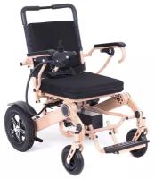 Мощное малогабаритное кресло-коляска с электроприводом, рама-алюминий MET Compact 35, цвет бежевый