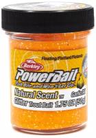 Форелевая паста BERKLEY PowerBait Natural SCENT (Чеснок, цв. Оранжевый) 50 гр / Паста Беркли / Рыбалка на форель / Всесезонная / Свежая партия