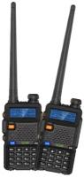 Комплект раций (радиостанций) WLN KD-UV1, улучшенный вариант Baofeng UV-5R, зарядка MICRO USB, скремблер, 2 шт