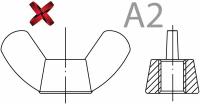 Гайка DIN 315 А2 барашковая M4 Gk137040А2