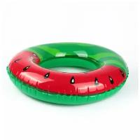 Надувной круг для плавания детский Арбуз диаметр 70 см надувной круг для детей; плавательный круг в виде (форме) Арбуза; спасательный круг для малышей