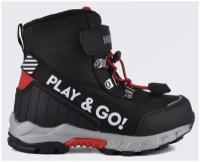 Ботинки Indigo kids, размер 30, черный/красный