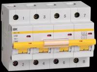 Автоматический выключатель ИЭК ВА47-100 80А 4П D 10кА