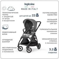 Прогулочная коляска Inglesina Electa, chelsea grey, цвет шасси: черный