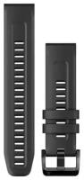 Ремешок для Garmin 22 мм силиконовый для Fenix 7/6/5/, MARQ, Forerunner 935/945/955, instinct QuickFit (черный)