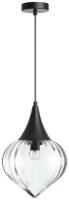 ODEON LIGHT 4951/1 PENDANT ODL22 305 черный/прозрачный/стекло Подвес E14 1*40W KESTA