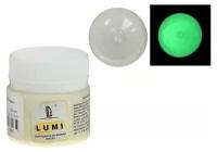 Краска акриловая люминесцентная (светящаяся в темноте), LUXART Lumi, 20 мл, жёлто-зелёная, жёлто-зелёное свечение (L2V20)