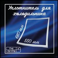 Уплотнитель холодильника Бирюса 550х680мм / Уплотнительная резинка для двери на морозильную камеру / 0029501000