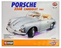 Porsche 356B Cabriolet (1961) 1:18 Bburago сборная модель автомобиля Metal Kit