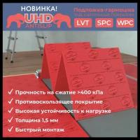 Подложка-гармошка UHD Antislip 1,5 мм под SPC, WPC, LVT