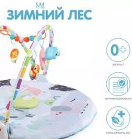 Развивающий игровой коврик для новорожденных Konig Kids Зимний лес