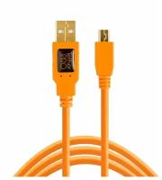 Кабель Tether Tools TetherPro USB 2.0 to Mini-B 5-Pin 4.6m Orange (CU5451)