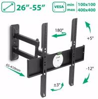 Кронштейн для телевизора на стену / крепление наклонно-поворотное VLK TRENTO-24 / до 55 дюймов / vesa 400x400