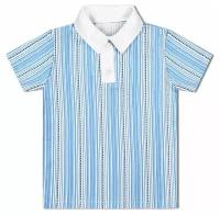 Рубашка-поло для мальчика в полоску