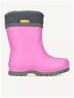 Сапоги резиновые для девочек, цвет розовый, серый, размер 34-35, бренд NordMan, артикул 3-2078-R04 Rocket роз-сер