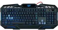 Клавиатура игровая Defender Doom Keeper GK-100DL RU, подсветка 3 цвета, влагоустойчивая, кабель 1.5 м