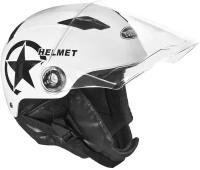 Шлем открытый Helmet с визором для велосипеда и самоката