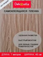 Самоклеющаяся пленка ПВХ для мебели и стен 0,45х 7м водостойкая матовая в рулоне для декора самоклеющиеся обои