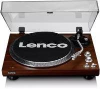 Виниловый проигрыватель Lenco L-92 WALNUT (MMC, A/R, PC USB)